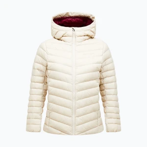 Kurtka puchowa damska Peak Performance Frost Down Hood Jacket Sand Fog Beżowy