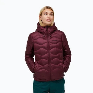 Kurtka puchowa damska Peak Performance Helium Down Hood Porto / Mountain Blush Bordowy