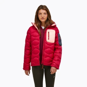 Kurtka puchowa damska Peak Performance Helium Utility Down tech burgundy/peach fuzz