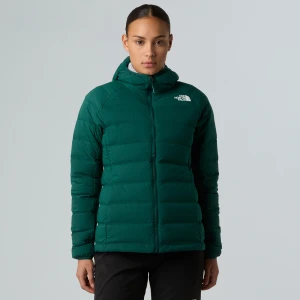 Kurtka puchowa damska The North Face Abseil Stretch Down Hoodie hunter green