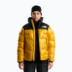 Kurtka puchowa damska The North Face Summit Nuptse summit gold / tnf black Żółty
