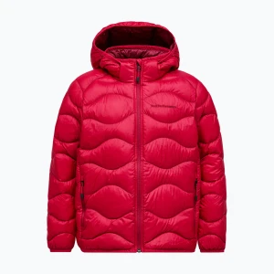 Kurtka puchowa dziecięca Peak Performance Helium Down tech burgundy/vertical zenith Bordowy