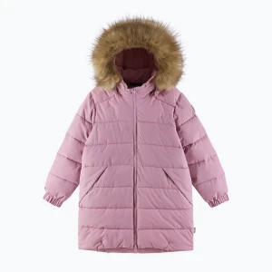 Kurtka puchowa dziecięca Reima Luvia grey pink