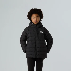 Kurtka ocieplana dziecięca The North Face Reversible Perrito Hooded black/smoked pearl