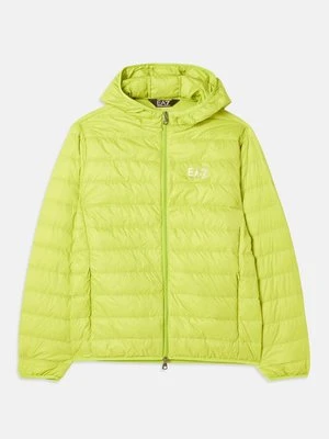Kurtka puchowa EA7 Emporio Armani żółty neon