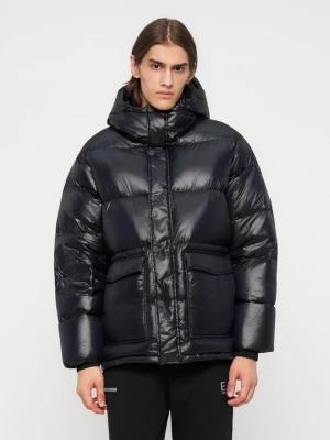 Kurtka puchowa EA7 Emporio Armani antracytowy