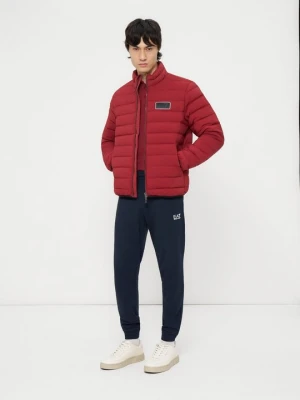 Kurtka puchowa EA7 Emporio Armani ciemnoczerwony