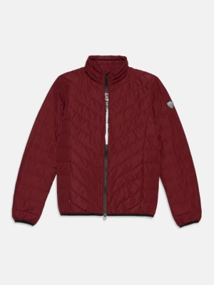 Kurtka puchowa EA7 Emporio Armani ciemnoczerwony