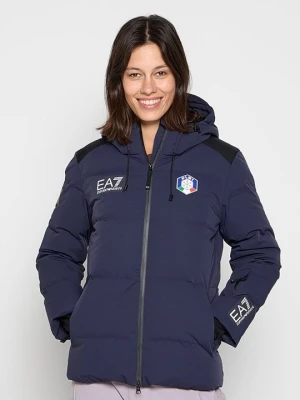 Kurtka puchowa EA7 Emporio Armani granatowy
