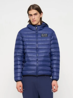 Kurtka puchowa EA7 Emporio Armani granatowy