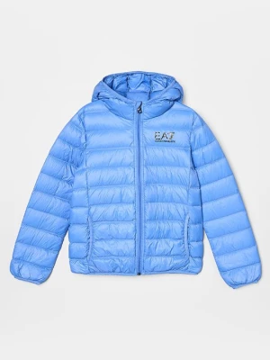 Kurtka puchowa EA7 Emporio Armani jasnoniebieski