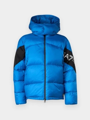 Kurtka puchowa EA7 Emporio Armani niebieski