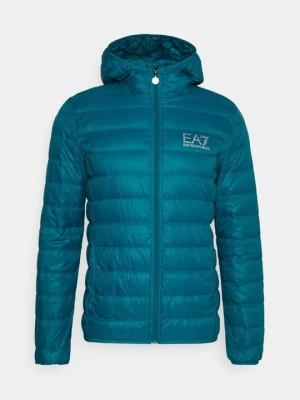 Kurtka puchowa EA7 Emporio Armani turkusowy