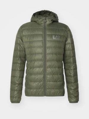 Kurtka puchowa EA7 Emporio Armani zieleń butelkowa