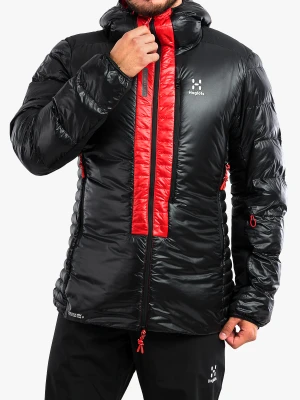 Kurtka puchowa Haglofs L.I.M ZT Down Jacket - true black/zenith red