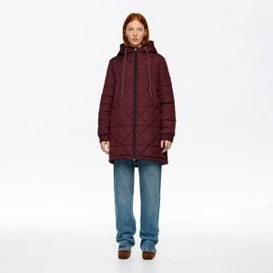 Kurtka puchowa kaptur prosta bordowa BIMBA Y LOLA