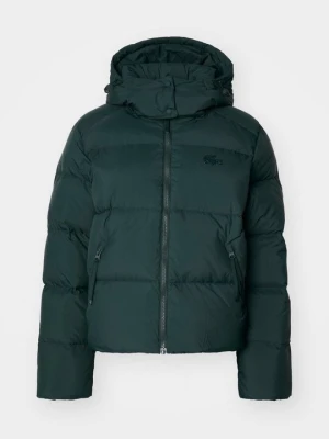 Kurtka puchowa Lacoste ciemnozielony