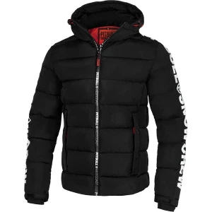 Kurtka puchowa męska Airway 4 Padded Hooded Pitbull West Coast Czarny