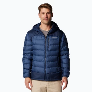 Kurtka puchowa męska Columbia Autumn Park II Down Hooded dark mountain/ collegiate navy