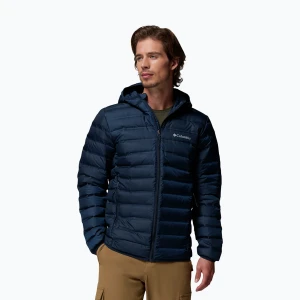 Kurtka puchowa męska Columbia Lake 22 II Down Hooded collegiate navy Granatowy