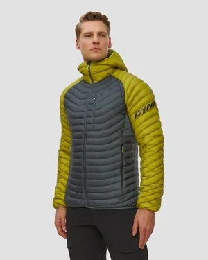 Kurtka Puchowa Męska Dynafit Radical Down Rds M Hood Jkt Szaro-żółta