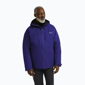 Kurtka puchowa męska Jack Wolfskin Icecape 2 l Down Ins Rds glow ink Niebieski