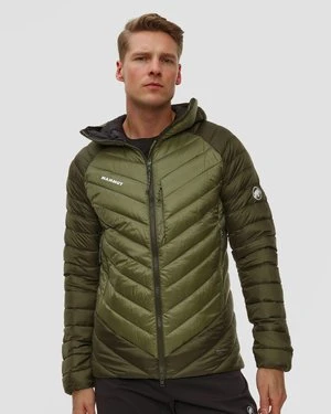 Kurtka Puchowa Męska Mammut Broad Peak In Hooded Jacket Men Zielona