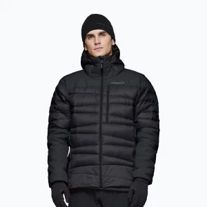 Kurtka puchowa męska NORRONA Falketind Down 750 Zip Hood caviar black Norrøna