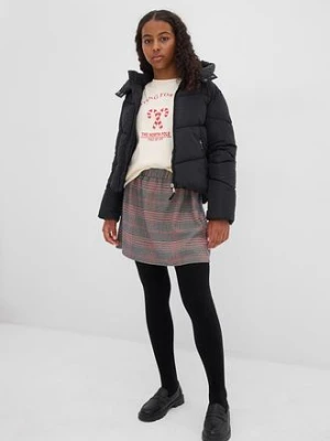 Kurtka puchowa na ciepłej podszewce z kapturem bonprix