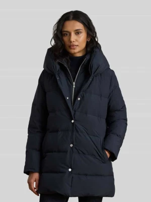 kurtka puchowa o kroju regular fit z kapturem Lauren Ralph Lauren Granatowy
