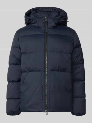 kurtka puchowa o kroju regular fit z kapturem Marc O'Polo Ciemnoniebieski