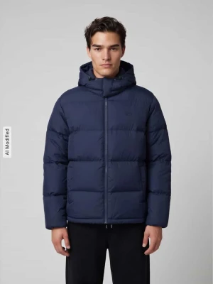 kurtka puchowa o kroju regular fit z naszywką z logo Levi's Granatowy