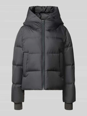 kurtka puchowa o kroju regular fit z naszywką z logo Marc O'Polo Antracytowy