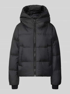 kurtka puchowa o kroju regular fit z naszywką z logo Marc O'Polo Czarny