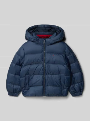 Kurtka puchowa o kroju regular fit z pikowaniem Tommy Hilfiger Kids