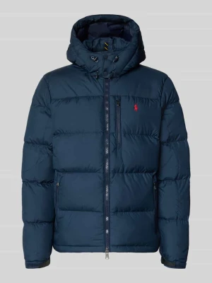 kurtka puchowa o kroju regular fit z wyhaftowanym logo Polo Ralph Lauren Granatowy