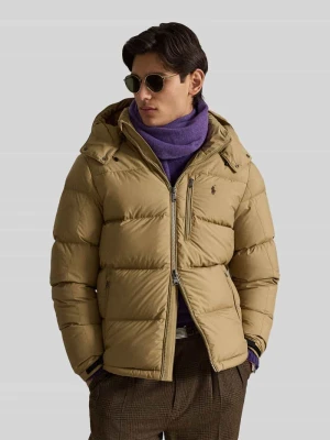kurtka puchowa o kroju regular fit z wyhaftowanym logo Polo Ralph Lauren Khaki