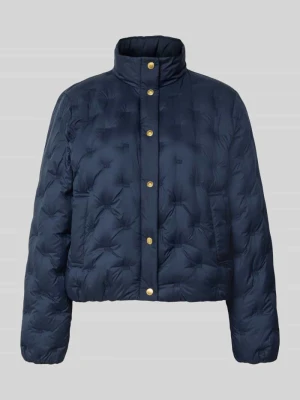 kurtka puchowa o kroju regular fit z wyhaftowanym logo Tommy Hilfiger Granatowy