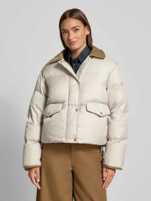 Kurtka puchowa o kroju regular fit z wykładanym kołnierzem ze sztruksu Marc O'Polo