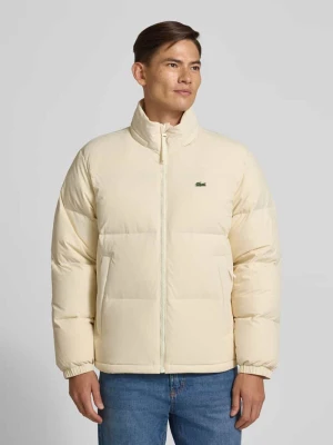 Kurtka puchowa o kroju regular fit ze stójką i zintegrowanym kapturem Lacoste