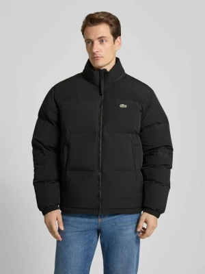 Kurtka puchowa o kroju regular fit ze stójką i zintegrowanym kapturem Lacoste