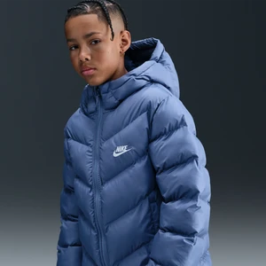 Kurtka puchowa o luźnym kroju dla dużych dzieci Therma-Fit Nike All Day Play - Niebieski