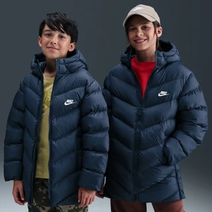Kurtka puchowa o luźnym kroju dla dużych dzieci Therma-Fit Nike Sportswear All Day Play - Niebieski