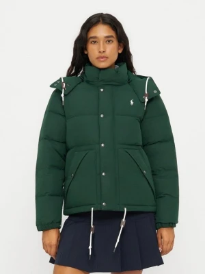 Kurtka puchowa Polo Ralph Lauren zielony melanż