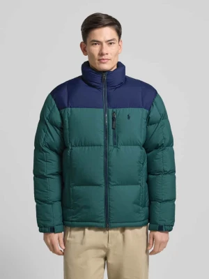 Kurtka puchowa z dwustronnym zamkiem błyskawicznym i stójką Polo Ralph Lauren