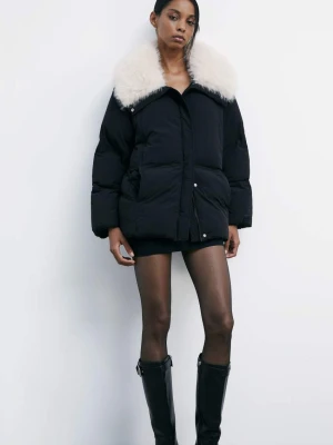 Kurtka puchowa z miękkim kołnierzem PATRIZIA PEPE