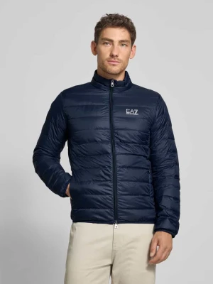 Kurtka puchowa z nadrukiem z logo model ‘TRAIN CORE’ EA7 Emporio Armani