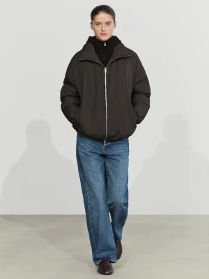 Kurtka Puchowa Z Odpinanym Elementem - Brązowy - Massimo Dutti - Female
