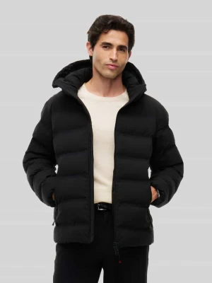 Kurtka puchowa z odpinanym kapturem Tommy Hilfiger Czarny