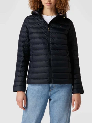 Kurtka puchowa z pikowaniem i kapturem Tommy Hilfiger